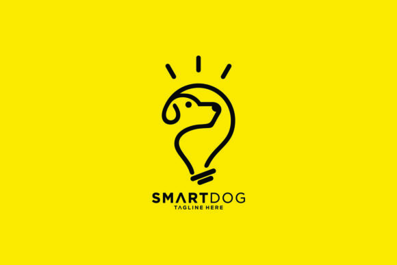 Download Smart Dog Vector Graphic Logo Line Style - Graphic Collection