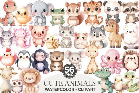 Download Cute Animals Clipart, Baby Animals PNG - Animal Collection