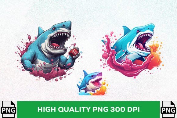 Download Shark Eating a Gummy Bear Illustration - Bear illustration Collection
