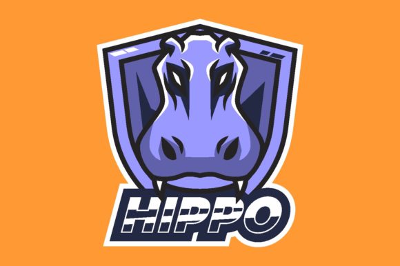 Download Hippo Illustration Logo Graphic - Graphic Collection