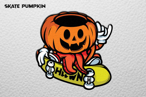 Download Pumpkin Skate Vector Graphic - Graphic Collection