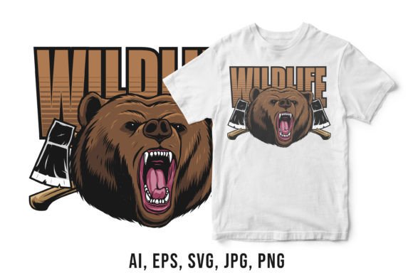 Download Wildlife&nbsp; Design with Bear Mascot - Mascot Collection