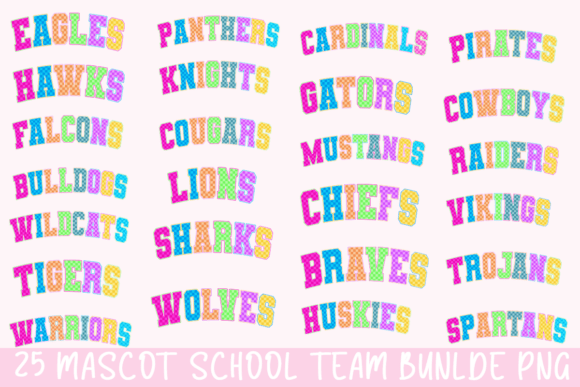 Download Sport Mascot Preppy Bundle Png, Neon - Mascot Collection