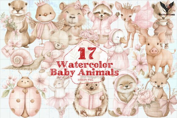 Download Watercolor Baby Animals PNG - Animal Collection