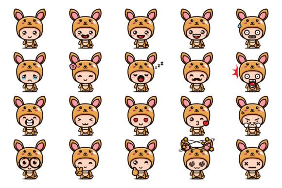 Download Cute Kangaroo Mascot - Mascot Collection