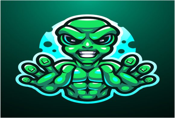 Download Alien Esport Mascot Logo Design - Mascot Collection