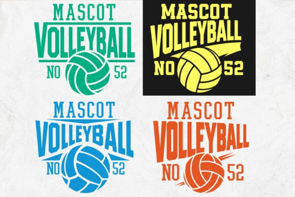 Download Volleyball Mascot SVG Design, Volleyball - Mascot Collection