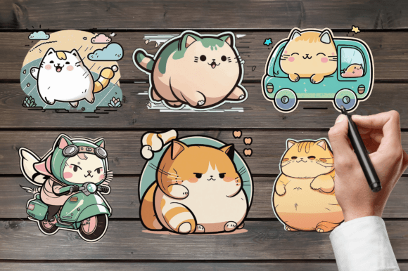Download Cat Stickers, Sticker Animals - Animal Collection