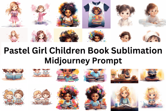 Download Pastel Girl Children Book Sublimation - Children book Collection