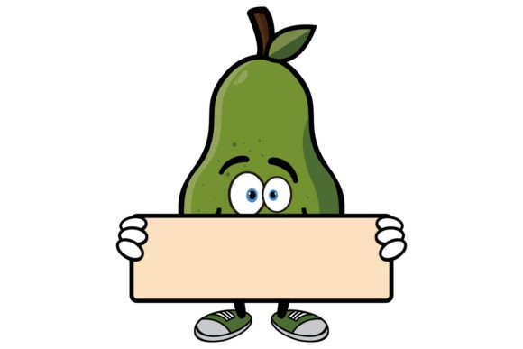 Download Smiling Avocado Cartoon Mascot Character - Mascot Collection