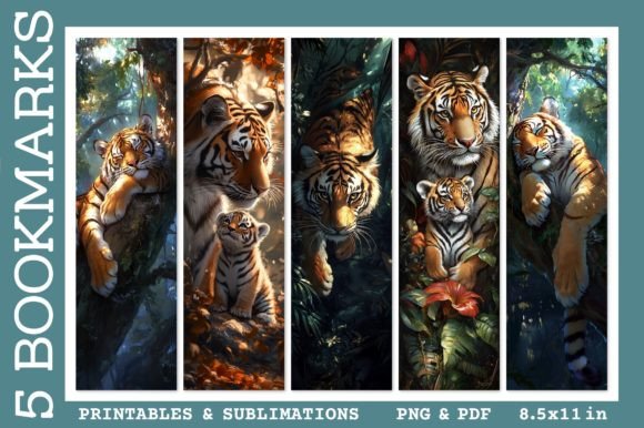 Download Tiger Baby Jungle Animals Bookmarks PNG - Animal Collection