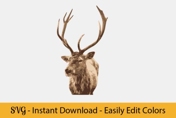 Download Deer Graphic, Deer Illustration SVG - Graphic Collection