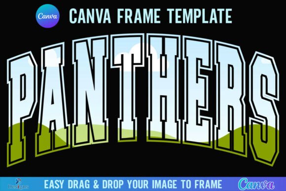 Download Panthers Canva Frame Varsity Team Mascot - Mascot Collection