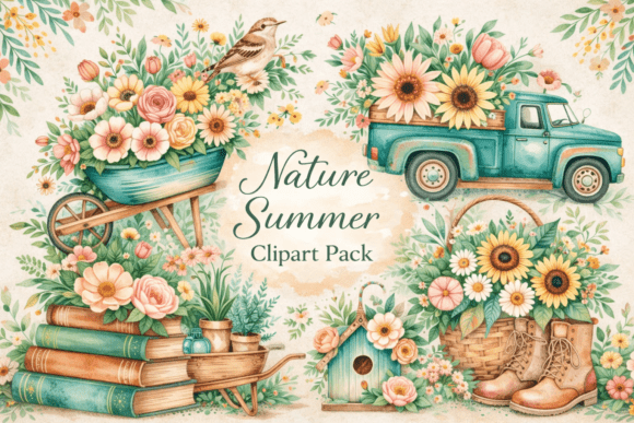 Download Nature Summer Clipart Pack. - Nature Collection