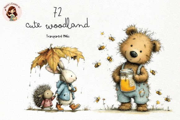 Download Cute Woodland Animals PNG Clipart - Animal Collection