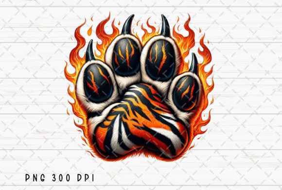 Download Tiger Paw Mascot Sublimation PNG - Mascot Collection