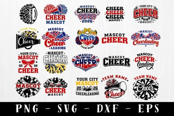 Download Cheer Mascot SVG Bundle Cheerleading - Mascot Collection