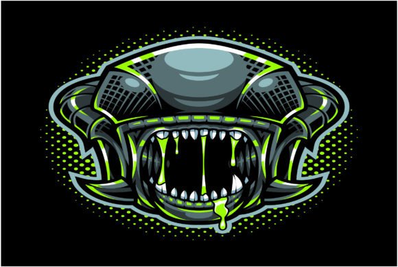 Download Alien Head Esport Mascot Logo Design - Mascot Collection