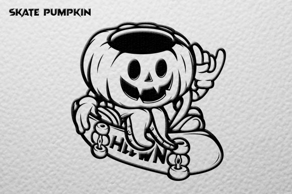 Download Pumpkin Skate Vector Graphic - Graphic Collection