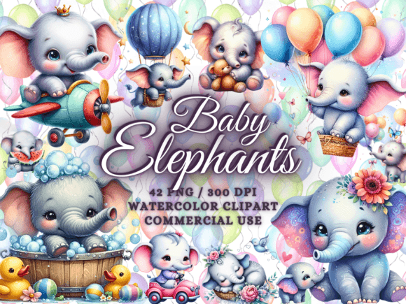 Download Baby Elephants Clipart Baby Animals Png - Animal Collection