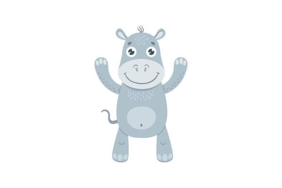 Download Baby Animal Flat Icon. Cute Cartoon Hipp - Animal Collection