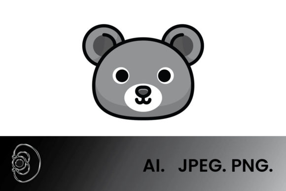 Download Greyscale Cute Honey Bear Illustration - Bear illustration Collection