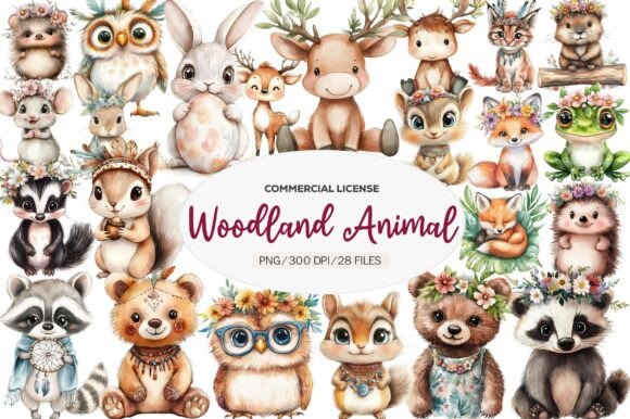 Download Boho Woodland Animal, Baby Animals Png - Animal Collection