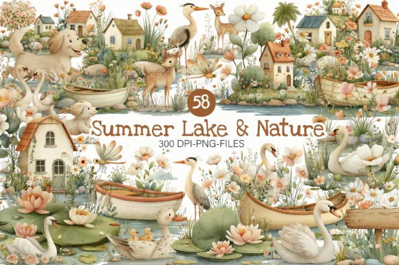 Download Summer Lake &amp; Nature Clipart - Nature Collection