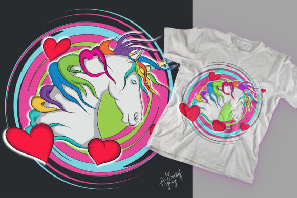 Download Rainbow Unicorn Illustration/graphic - Unicorn illustration Collection