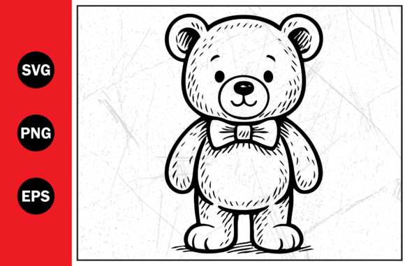 Download Teddy Bear Illustration Silhouette Svg - Bear illustration Collection