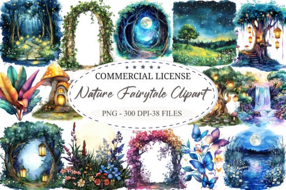 Download Enchanted Nature Fairytale Clipart - Nature Collection
