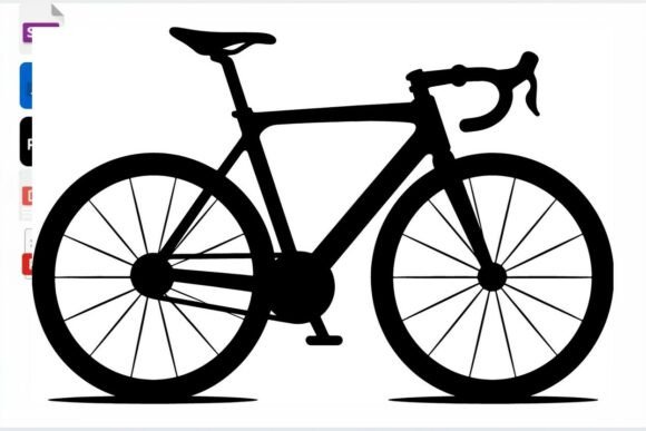 Download Road Bike Silhouette Vector Graphic Art - Graphic Collection