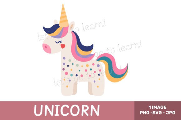 Download Cute Unicorn Illustration Svg Clipart - Premium Resources