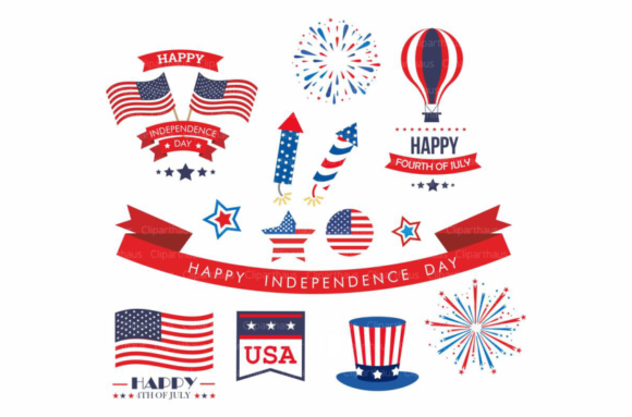 Download Fourth of July Clip Art Vector Graphic - Graphic Collection