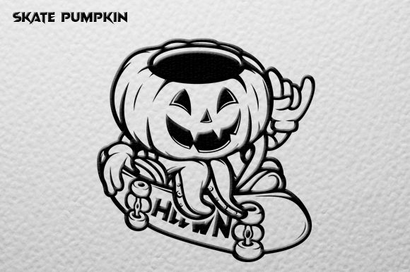 Download Pumpkin Skate Vector Graphic - Graphic Collection