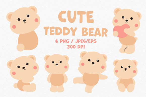Download Cute Teddy Bear Graphic. - Graphic Collection