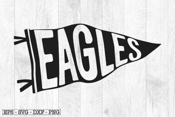 Download Eagles Pennant Mascot Pennant SVG - Mascot Collection