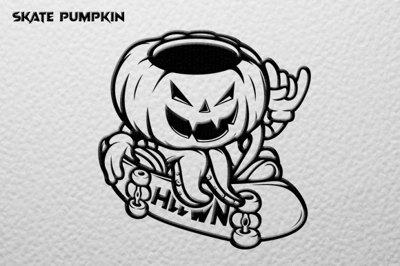 Download Pumpkin Skate Vector Graphic - Graphic Collection