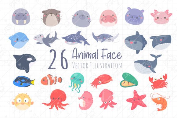 Download Ocean Animal Face  | Baby Animals Png - Animal Collection